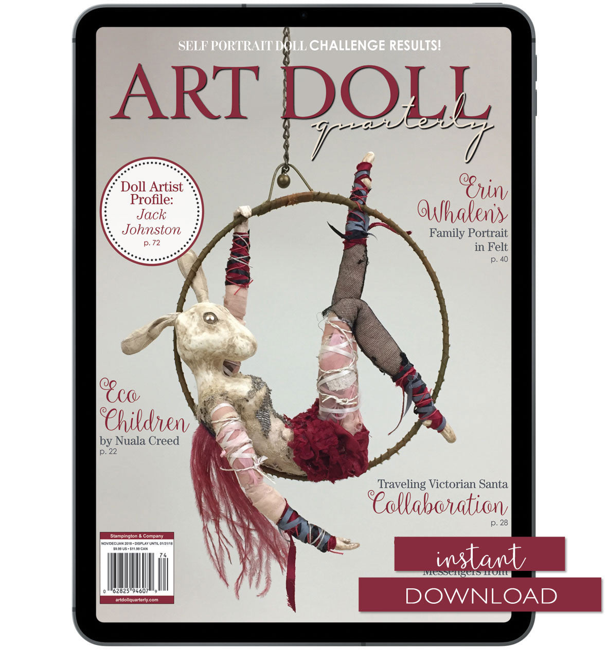 Art Doll Quarterly Winter 2018 Instant Download