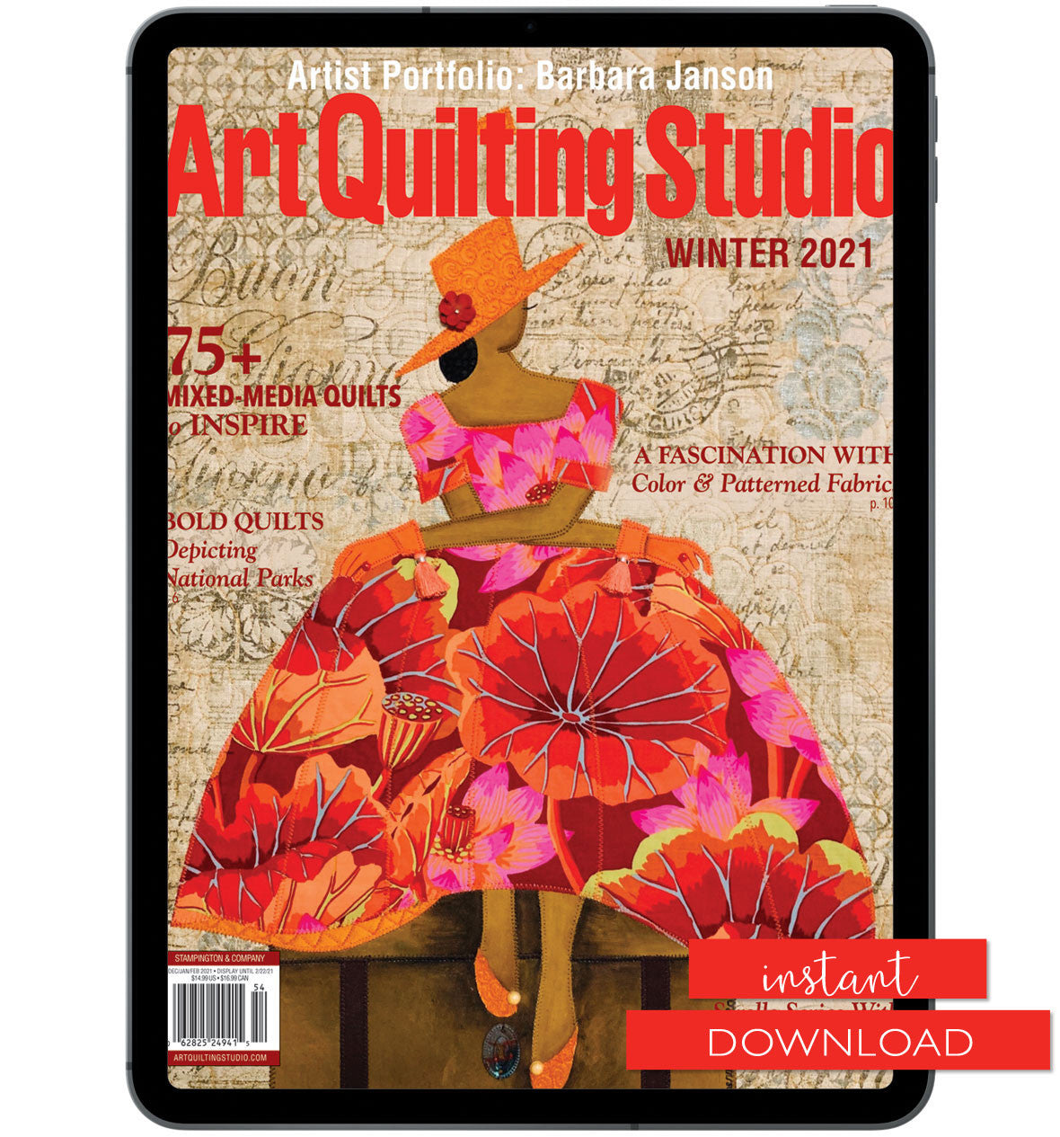 Art Quilting Studio Winter 2021 Instant Download