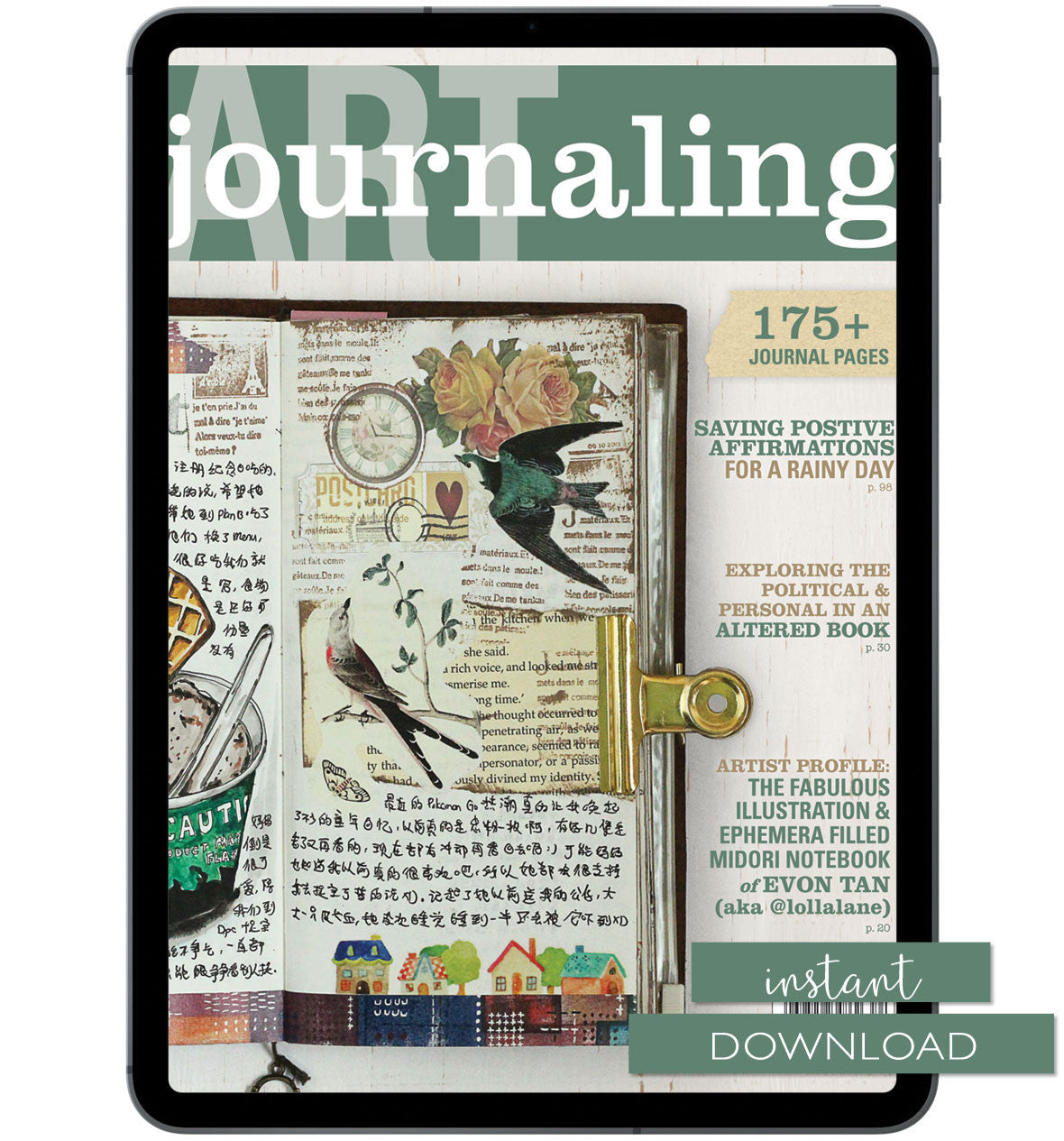Art Journaling Winter 2017 Instant Download