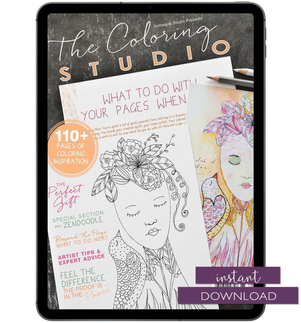 The Coloring Studio Premier Issue Instant Download