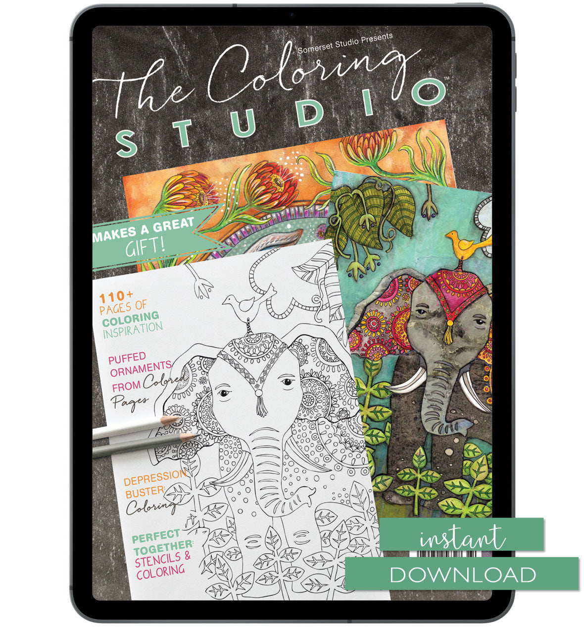 The Coloring Studio Winter 2017 Instant Download