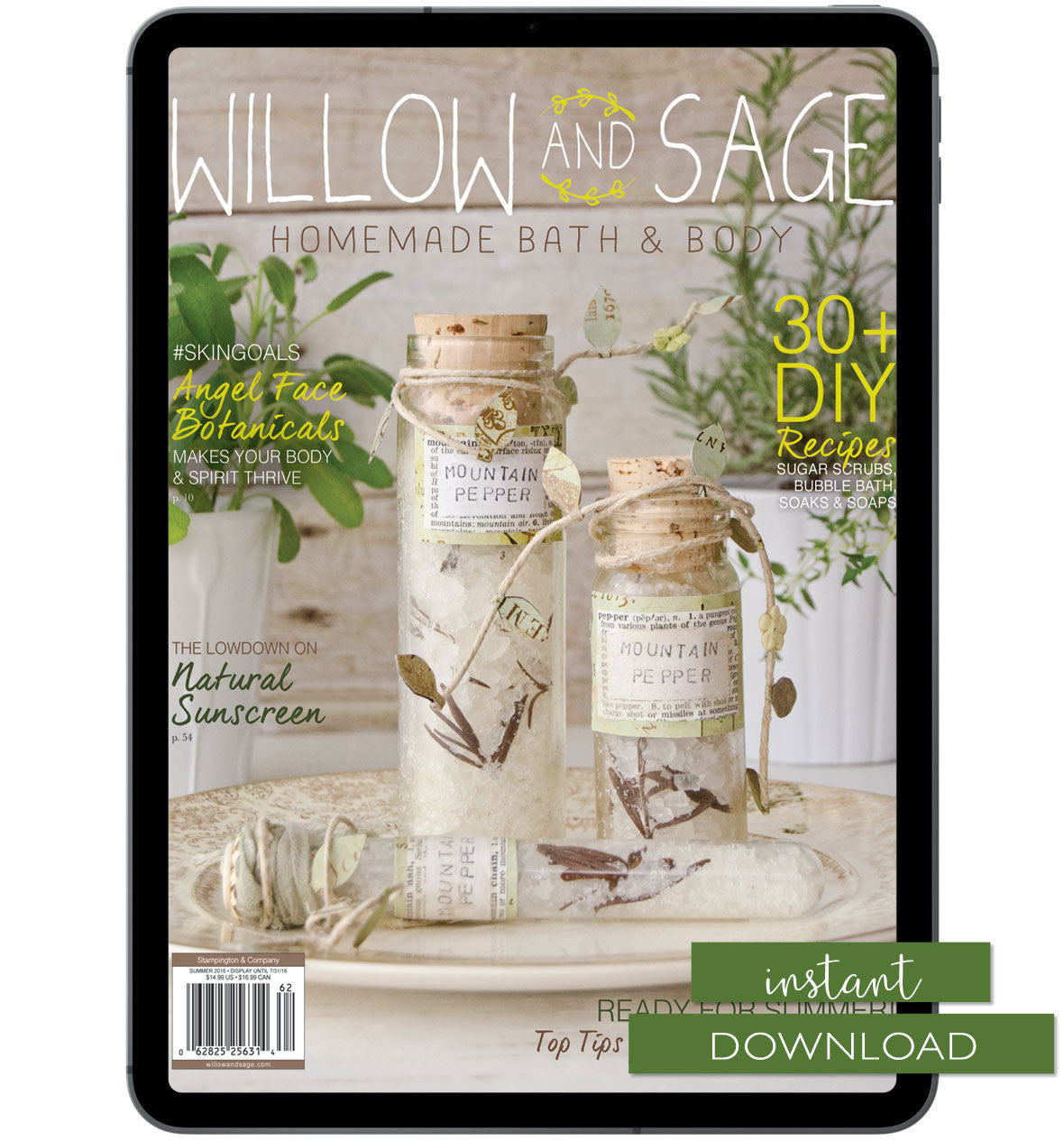 Willow and Sage Summer 2016 Instant Download