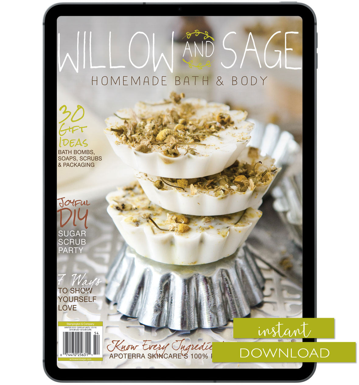 Willow and Sage Winter 2016 Instant Download