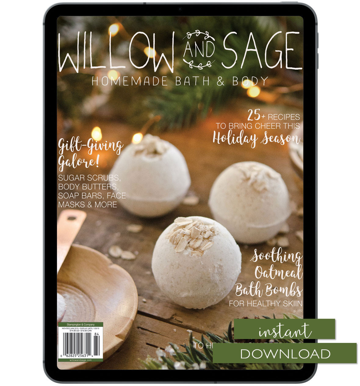 Willow and Sage Winter 2019 Instant Download