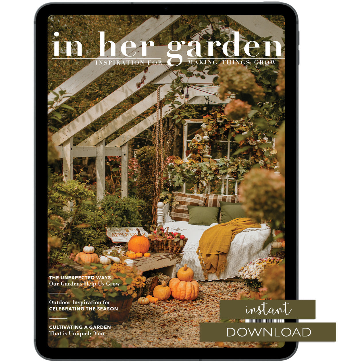 In Her Garden Autumn 2025  Instant Download