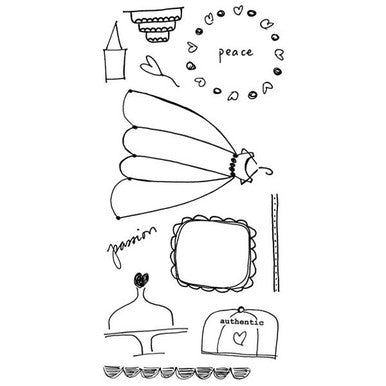 a u t h e n t i c  p a r t y Clearly Impressed Stamp Set by Jenny Doh