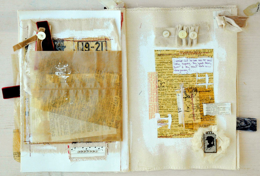 Whimsical Journey Canvas Journal Project by Kristen Robinson