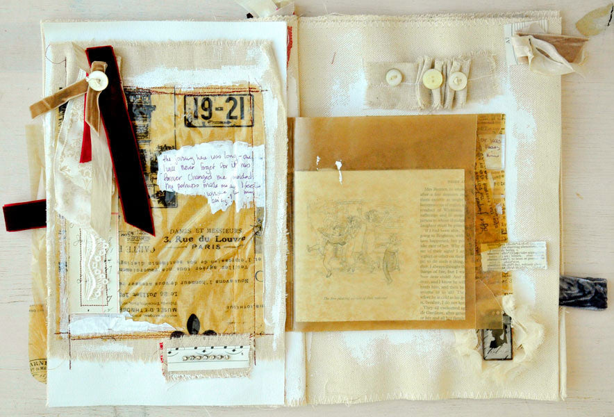 Whimsical Journey Canvas Journal Project by Kristen Robinson