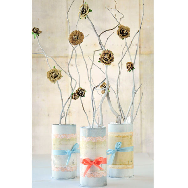 Parchment Petal Pots Project