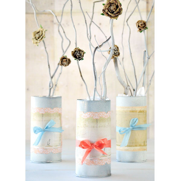 Parchment Petal Pots Project
