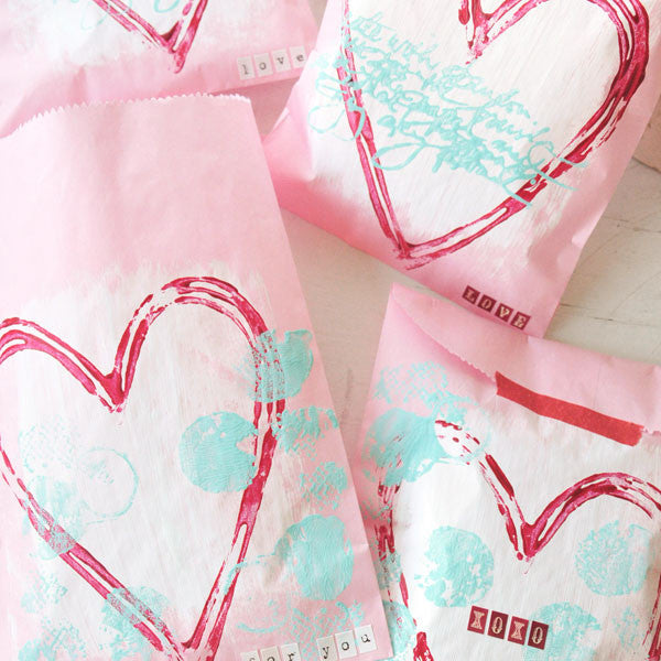 Perfectly Grungy Heart Pouches Project