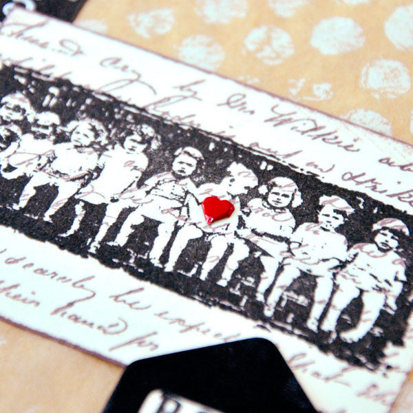With One Stamp (Vintage Children) Project by Lori Brofsky & Clarissa Romano