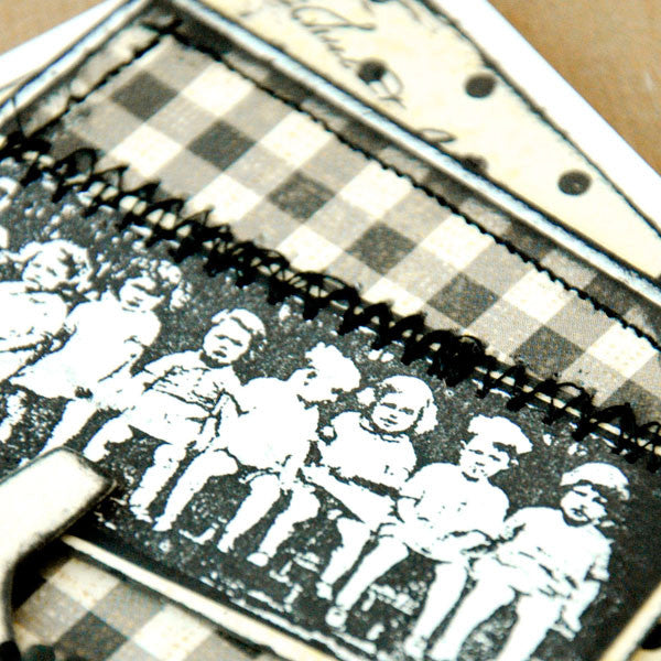 With One Stamp (Vintage Children) Project by Lori Brofsky & Clarissa Romano