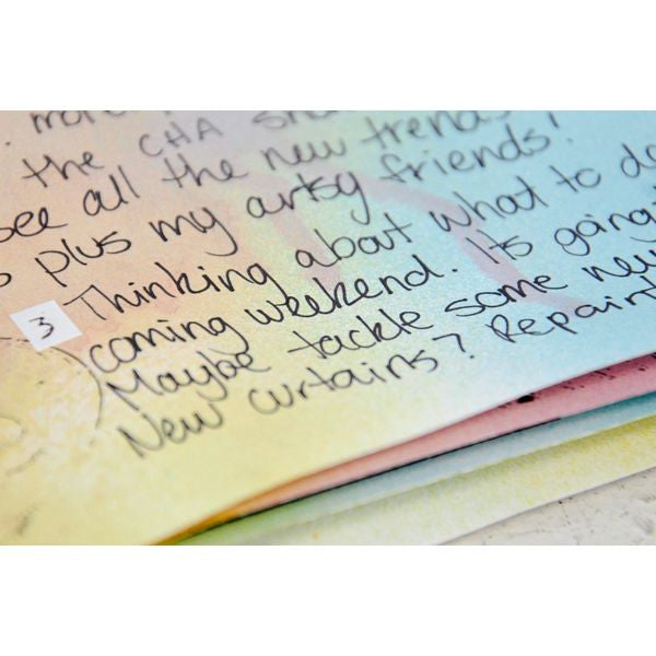 Spritzed and Stitched Journal Book Project