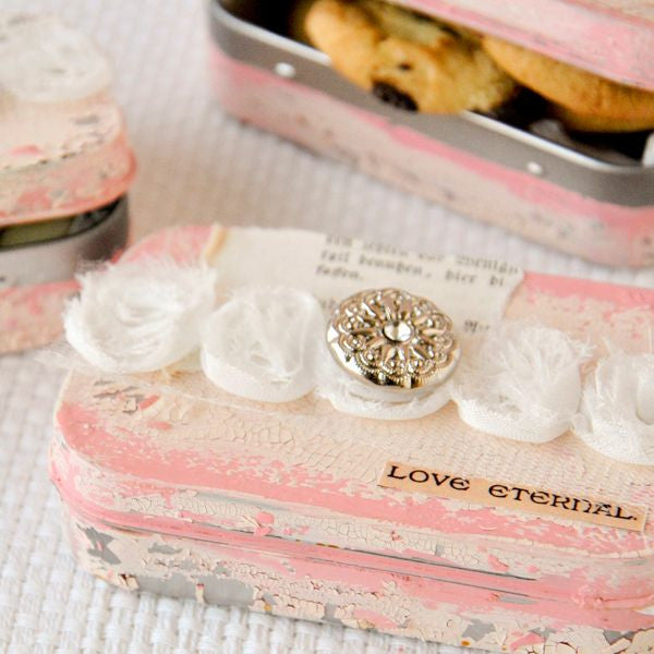 Shabby Chic Favor Tins Project
