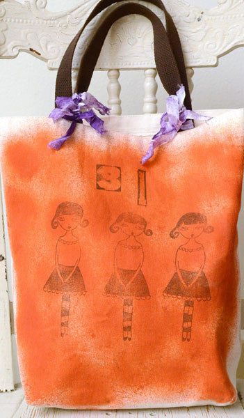 Mommy and Me Trick or Treat Bags Project and Daughter Izzy
