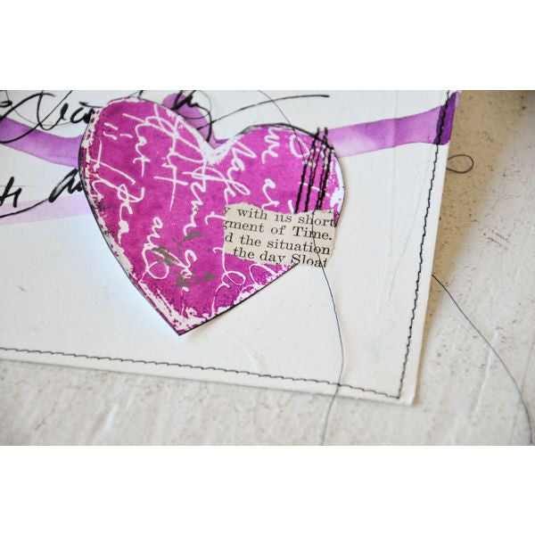 Artistic Scrapbooking with Cling Mount Stamps Project by Dina Wakley