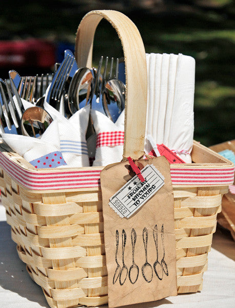 Utensils and Napkins Basket Project by Kerri Winterstein