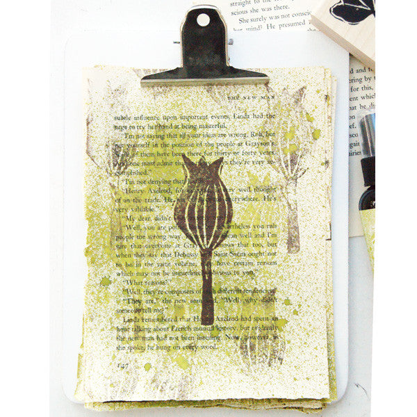 Creatively Stamped Art Papers Project