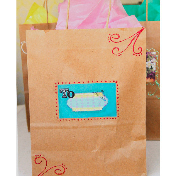 Glittered Gift Bags Project