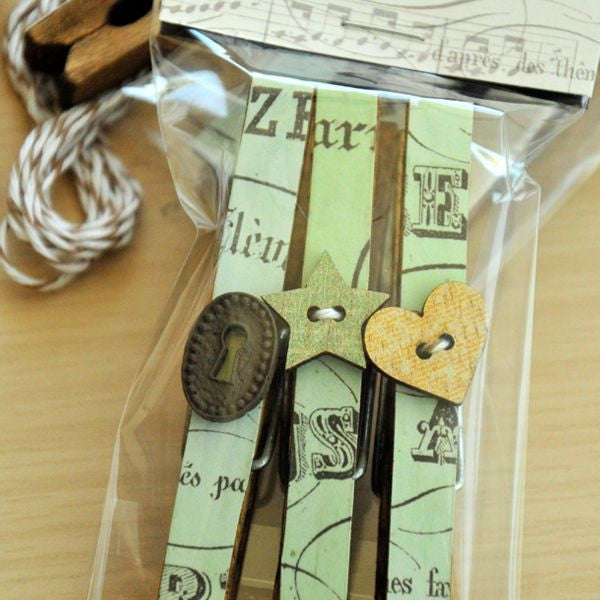 Altered Clothespins Gift Package Project