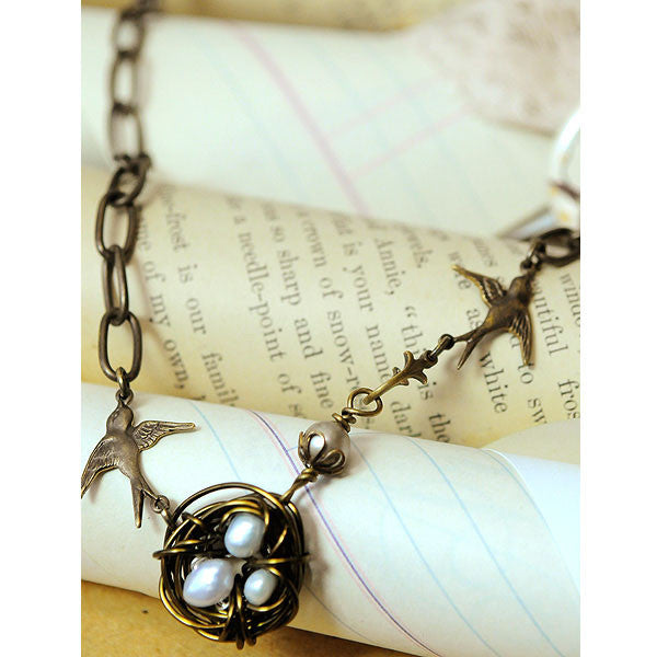 Vintage Bird's Nest Necklace Project by Melissa Mercer