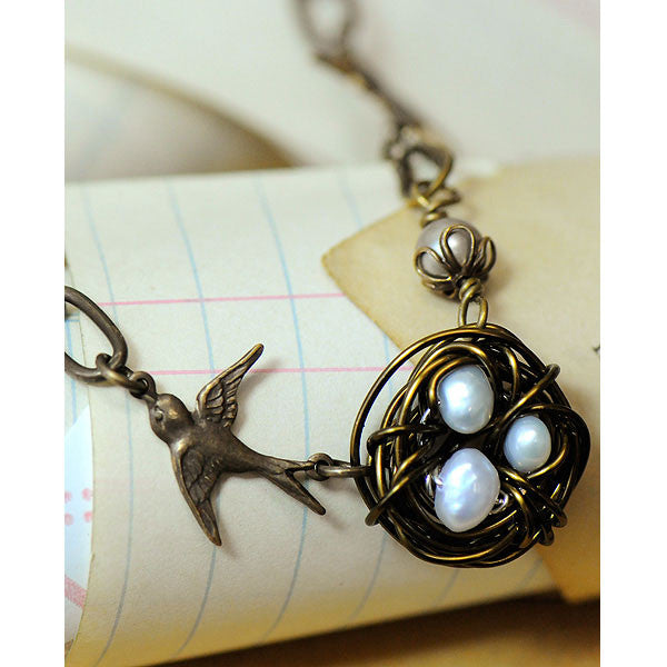 Vintage Bird's Nest Necklace Project by Melissa Mercer