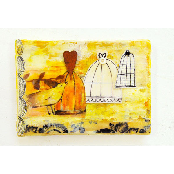 Three Cages Beeswax Canvas Project by Roben-Marie Smith
