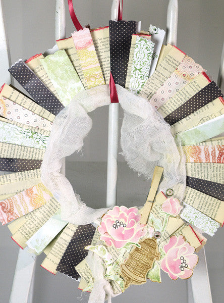 Porcelain Paper Wreath Project