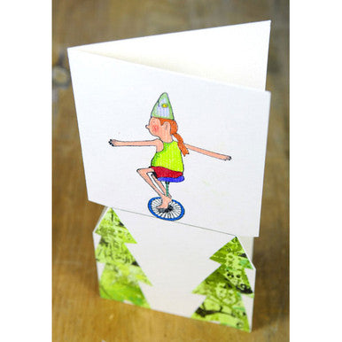 Unicycle Fish Hat Boy Project by Marylinn Kelly