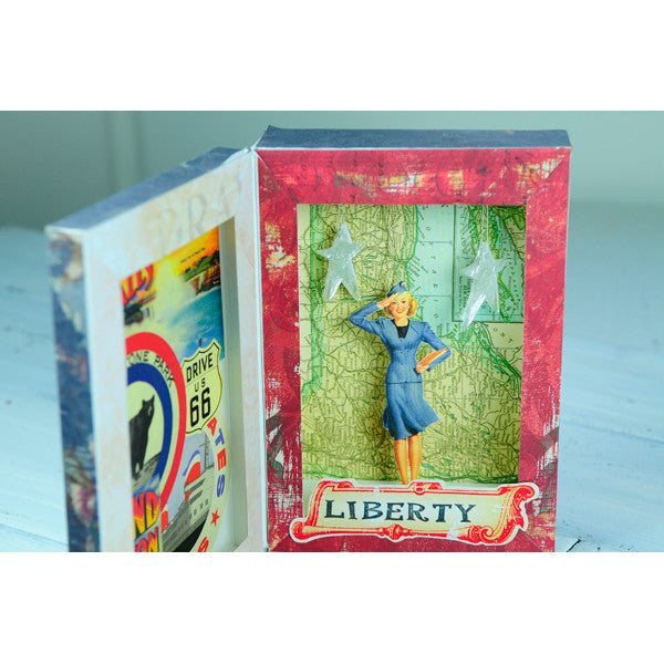 Americana Shadow Box Project by Sarah Meehan