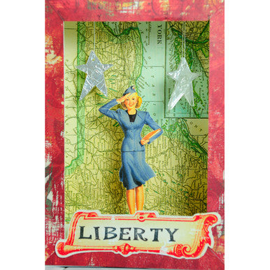 Americana Shadow Box Project by Sarah Meehan