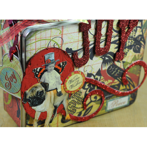 Holiday Altered Lunch Box Project by Angela Hoffmann