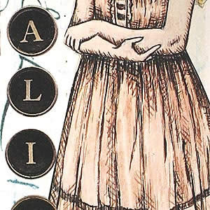 Alice Bookmark Project by Debbie Metti