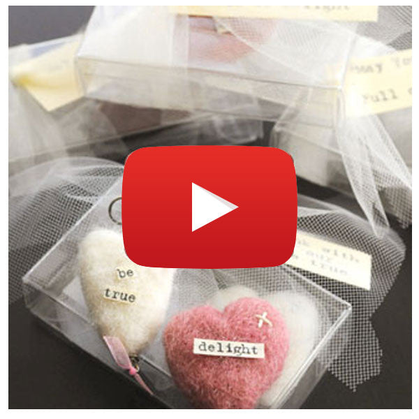 Felted Hearts Ornaments Video By Kristen Robinson