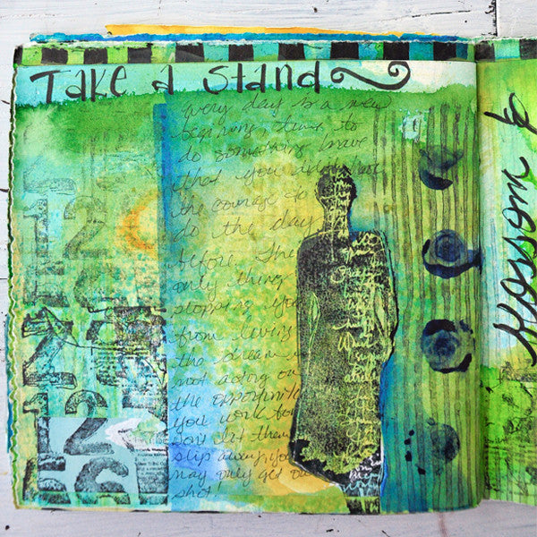 With One Palette Journal Project by Pam Carriker