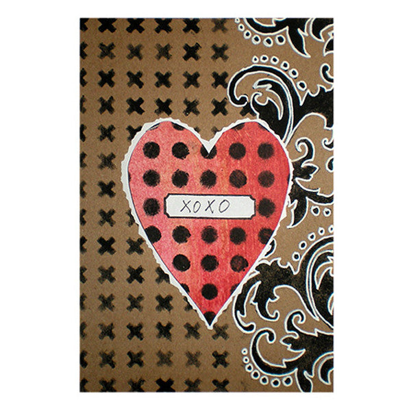 Stencil Kraft Postcards Project by Michelle Ward