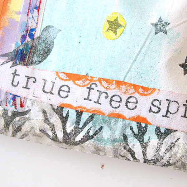 True Free Spirit Girl & Bird Canvas Tote Bags Project by Mindy Lacefield