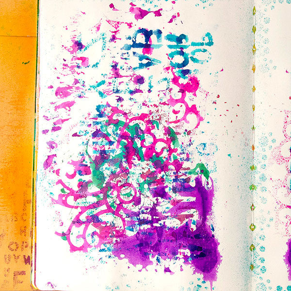 Let Not One Drop Be Wasted ... Experimenting With Dyan Reaveleys Dylusions Journal Project by Christen Olivarez