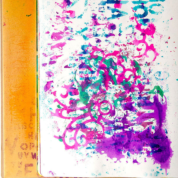 Let Not One Drop Be Wasted ... Experimenting With Dyan Reaveleys Dylusions Journal Project by Christen Olivarez