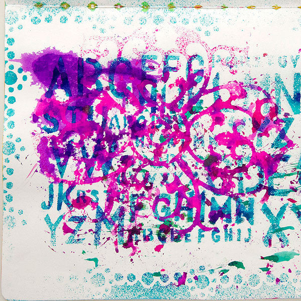 Let Not One Drop Be Wasted ... Experimenting With Dyan Reaveleys Dylusions Journal Project by Christen Olivarez