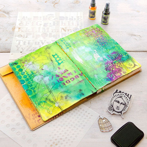 Let Not One Drop Be Wasted ... Experimenting With Dyan Reaveleys Dylusions Journal Project by Christen Olivarez
