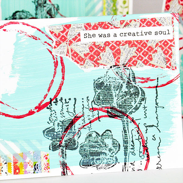 She Art Collage Cards Project