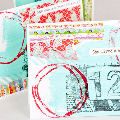 She Art Collage Cards Project