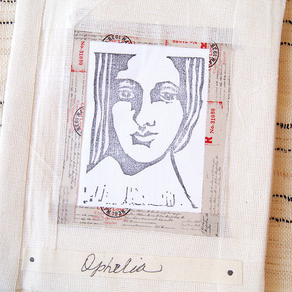 Stamped Canvas Portraits Journal Project by Pam Carriker