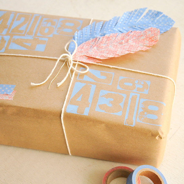 Faux Feathers Washi Project