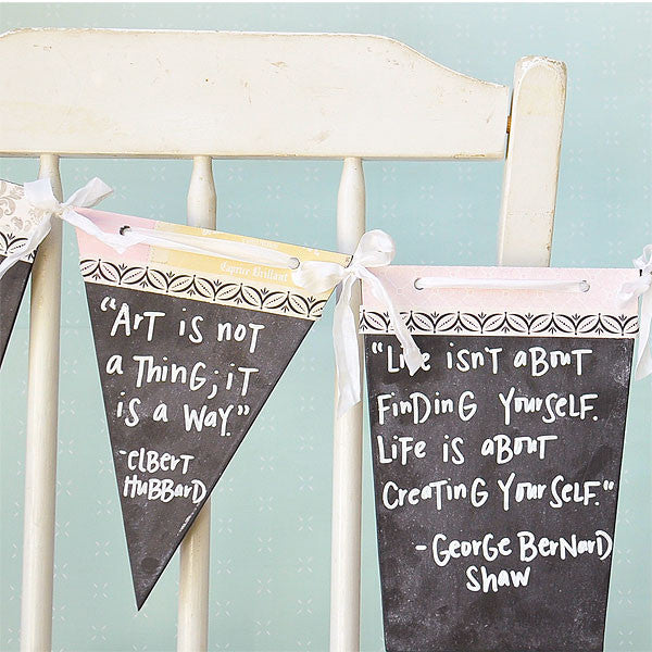 Chalkboard Quote Banner Project