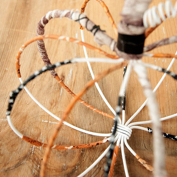 Wrapped Wire Pumpkin Project