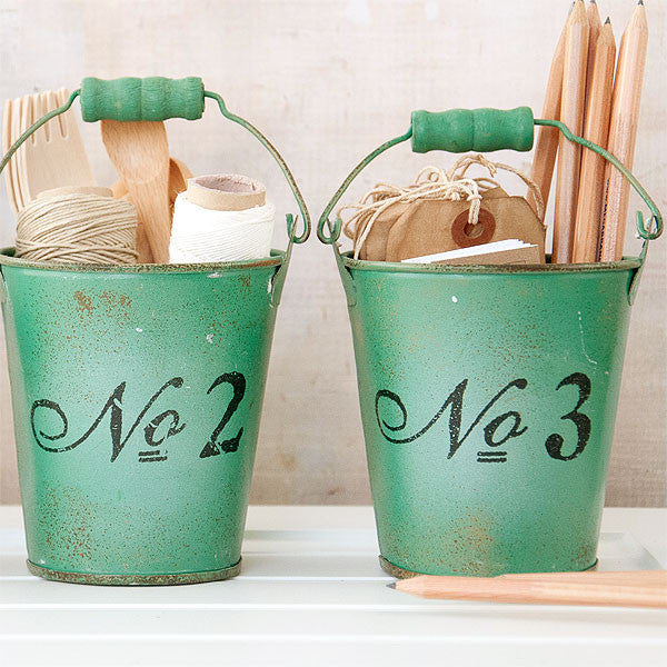Vintage Number Buckets Inspiration Project