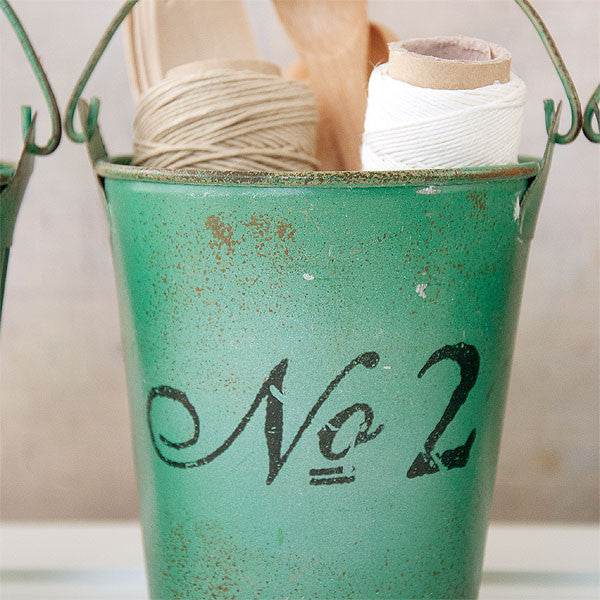 Vintage Number Buckets Inspiration Project